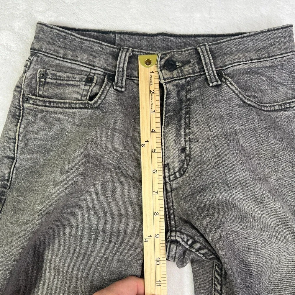 Levis 511 Jeans 28x30 (Fit 26x28)‎ Black Denim Pant Slim Fit Dark Casual Western